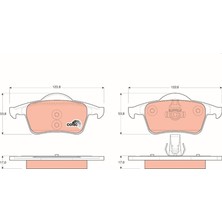 TRW Arka Balata Volvo S60 2000-2010 S80 1998-2006 V70 97-07 Xc70 97-07 S70 97-00 272399-274334-8634925-WVA23075