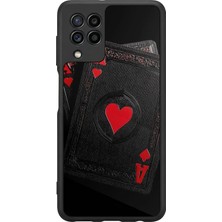 Samsung Galaxy M32 Uyumlu Kart Tasarımlı Glossy Premium Kılıf