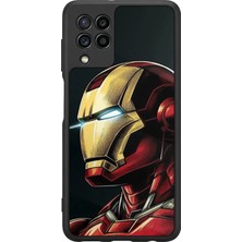 BG AKSESUAR Samsung Galaxy M22 Uyumlu  Iron Man ( Demir Adam ) Tasarımlı Glossy Premium Kılıf