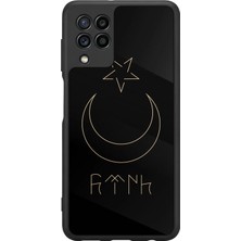 Samsung Galaxy M22 Uyumlu Bozkurt Tasarımlı Glossy Premium Kılıf