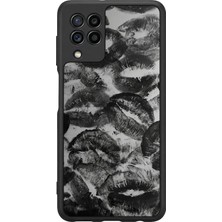 Samsung Galaxy M22 Uyumlu Dudak Tasarımlı Glossy Premium Kılıf