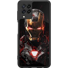 BG AKSESUAR Samsung Galaxy M32 Uyumlu  Iron Man ( Demir Adam ) Tasarımlı Glossy Premium Kılıf