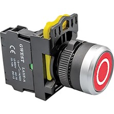 Gwest A5 - 01 22MM Yaylı Buton 1nc Kırmızı 10 Adet