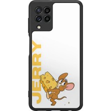 BG AKSESUAR Samsung Galaxy M32 Uyumlu Tom And Jerry Tasarımlı Glossy Premium Kılıf