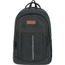 Çok Amaçlı Laptop Dizüstü Bilgisayar Bölmeli Sırt Çantası Siyah