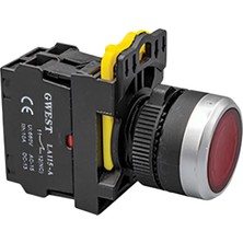 Gwest A5 - 01D Işıklı Yaylı Buton 1nc Kırmızı 10 Adet