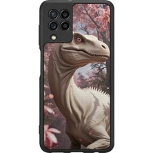BG AKSESUAR Samsung Galaxy M32 Uyumlu Dinazor Tasarımlı Glossy Premium Kılıf