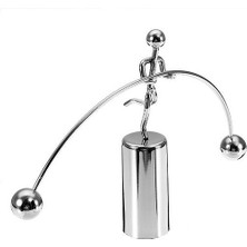 Tek Ayağı Havada Halterci Newton Balans Denge Topları