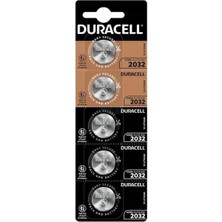 EkoAlışverişDünyam Duracell CR2032 3V Lityum Pil 5'li Paket