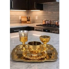 Rova Tr Roma Serisi 6 Adet Khve Fincanı + 6 Adet Kahve Yanı Su Bardağı + 6 Adet Lokumluk -Set