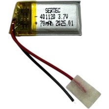 EkoAlışverişDünyam 401120 3.7V 70 Mah Li-Polymer Pil (DEVRELI/1.5A)