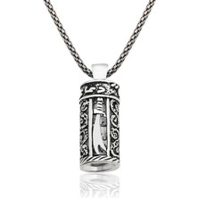 EkoAlışverişDünyam 925 Ayar Gümüş Zülfikar Kılıcı Cevşen Gümüş Kolye PT2610751 (1124)