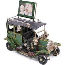 Dekoratif Metal Araba Çerçeveli Biblo Hediyelik