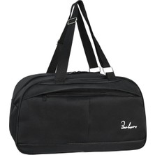 Askılıklı Spor El Valizi Büyük El Çantası Siyah