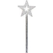 EkoAlışverişDünyam Yıldız Model Peri Asası Melek Asası Prenses Asası Metalize Gümüş Renk