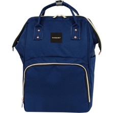 Çok Amaçlı Anne Bebek Bakım Sırt Çantası Klasik Mavi