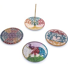 EkoAlışverişDünyam Obsidian Taşı Yuvarlak Tütsülük