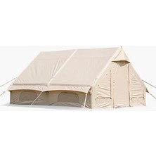 EkoAlışverişDünyam 12 Kişilik 4 Mevsim Şişme Kamp Çadırı 300X400 12 M2 Yükseklik 210 cm (Kış Şartlarına Uygundur)