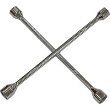 EkoAlışverişDünyam Dörtlü Bijon Anahtarı Krom Çelik Tam Profesyonel Lokmalı Bijon Tüm Araçlar Içindir