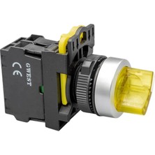 Gwest A5 - 11XD Işıklı Kalıcı Mandal Buton 1no Sarı 10 Adet
