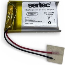 EkoAlışverişDünyam 902030 3.7V 500 Mah Li-Polymer Pil (DEVRELI/1.5A)