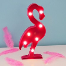 LED Işıklı Flamingo Gece Lambası Dekoratif Aydınlatma