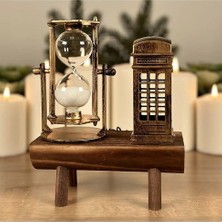 Dekoratif Ingiliz Telefon Kulübesi ve Kum Saati S-23