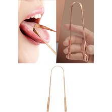 Tonkut Saf Bakır Dil Temizleme Aparatı Ayurveda Dil Kazıyıcı Hijyenik Ağız Kokusu Önleyici Dil Sıyırıcı