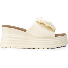 Deery Kadın Bej Platform Terlik - 26450ZBEJP01