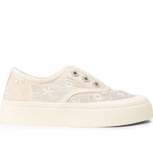 Deery Kadın Bej Dantelli Sneaker Ayakkabı - K0523ZBEJC01