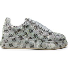 Deery Kadın Gri Taş Işlemeli Sneaker - K0052ZGRIC01