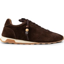 Deery Kadın Hakiki Süet Kahverengi Sneaker Ayakkabı - M5129ZKHVC01