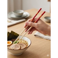 Bulut 5 Çift Desenli Yıkanabilir Doğal Bambu Yemek Çubuğu Chopstick