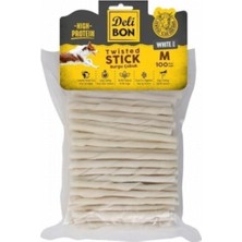 Deri Burgu Çubuk Orta 100 Lü Paket Beyaz