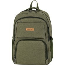 Kanvas Kumaş Günlük, Seyahat ve Okul Sırt Çantası Yeşil