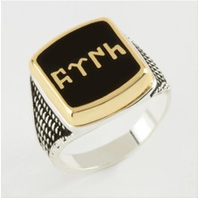 Hsc Bilişim Göktürk Yazılı Metal Erkek Yüzük