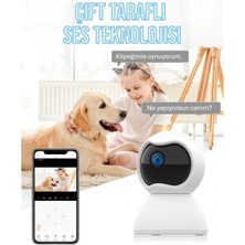 TE Dükkan Buğz Çift Taraflı Ses Özellikli Wi-Fi Kamera