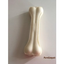 Feyza Design Doğal Sütlü Pres Beyaz Kemik Köpek Çiğneme Kemiği 10'lu 7,5cm