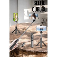 TE Dükkan Buğz Kumandalı Tripod Telefon Tutucu Selfie Çubuğu 360 Derece Dönebilen - Buğz