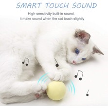 TE Dükkan Buğz Sesli ve Akıllı Kedi Oyuncak Topu - 50 Mm, Hayvan Sesli, Eğlenceli Kedi Oyuncağı ( Buğz )