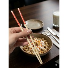 Bulut 5 Çift Desenli Yıkanabilir Doğal Bambu Yemek Çubuğu Chopstick