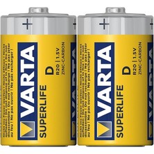 EkoAlışverişDünyam Varta Superlife Çinko Büyük D Boy Pil 24'lü Paket