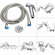 TE Dükkan Buğz Sprey El Duşu Kedi Köpek Yıkama Tabancası Seti ve Kedi Köpek Yıkama Tarağı ( Buğz )