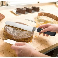 Eğik Pasta Sıvama Spatulası Metal 33 cm