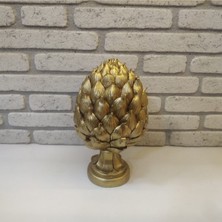 Feyza Design Altın Renkli Dekoratif Enginar Biblo - Şık ve Modern Tasarım