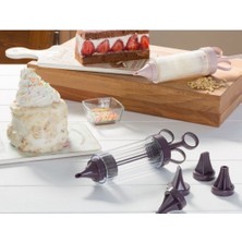 K&A A Pompası Seti -Pasta Kek Süsleme A Şekillendirme Aparatı Seti