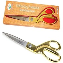 Virtustore Profesyonel Terzi Makası - Altın Saplı Makas Büyük Boy