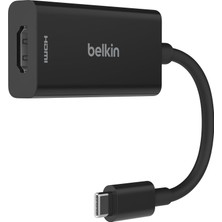 Belkin Usb-C - HDMI 2.1 Adaptörü, 11 cm Kablo, 60 Hz'de 8k, 120 Hz'de 4k, Hdr, Hbr3, Dsc, Hdcp 2.2,