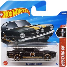Hot Wheels - ´67 Shelby GT500 - Mustang 60TH 3/5 - JBB94 - Short Card - Siyah Altın - Mattel 2025 –
