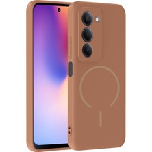 Mobify Redmi 15 Kılıf Magsafeli Premium Meta Silikon Kapak